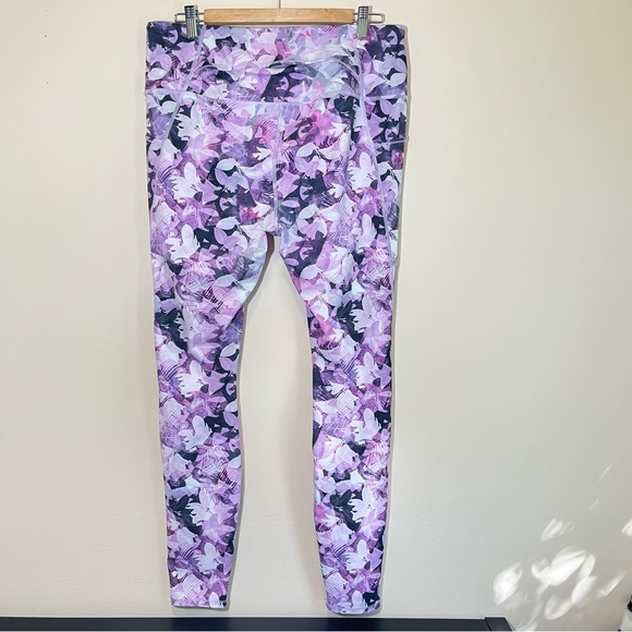 Duluth Trading NoGA Sculpting Vintage Fig Floral Legging - Picture 5 of 13